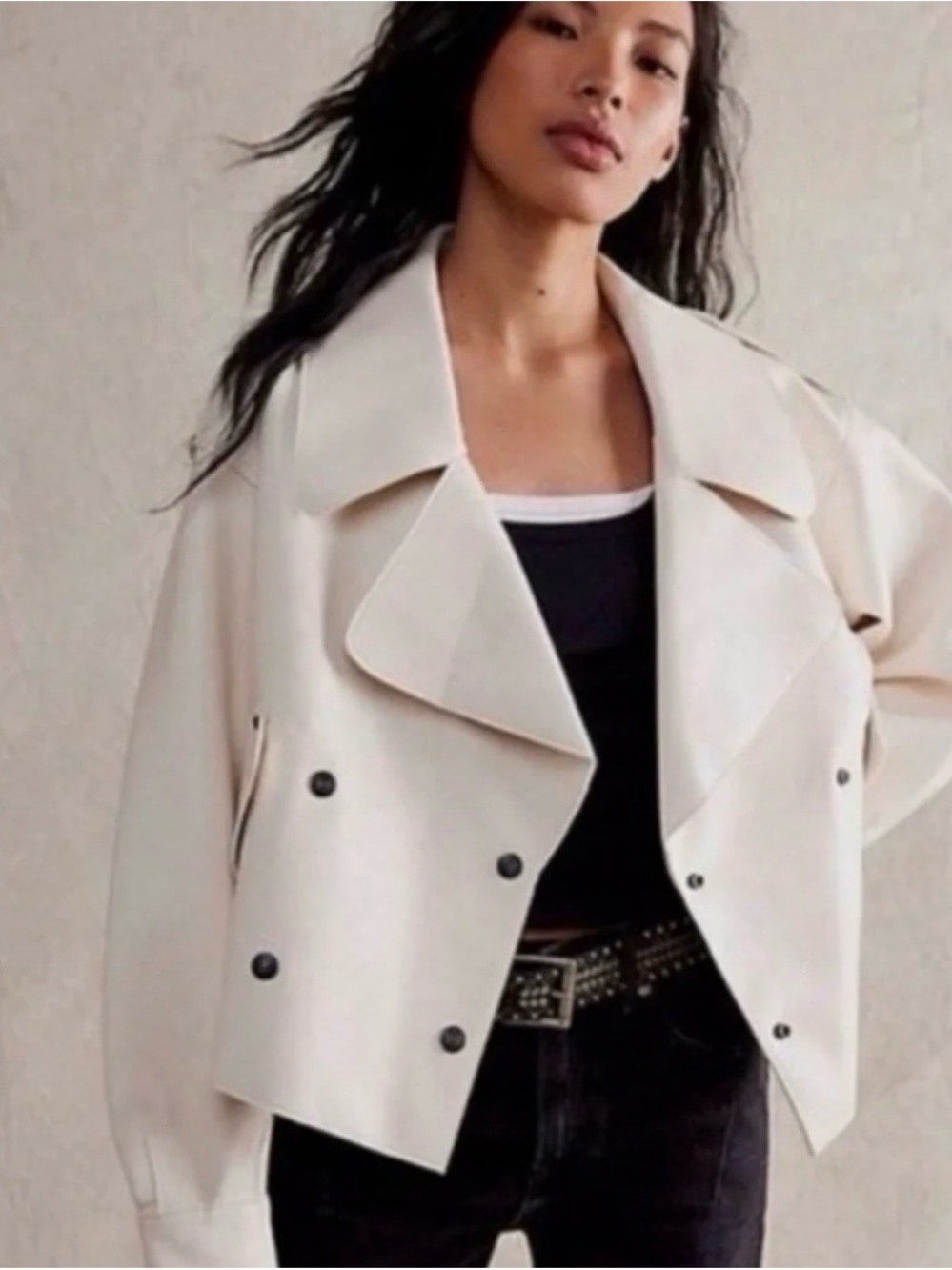 Free People Alexis vegan leather Jacket